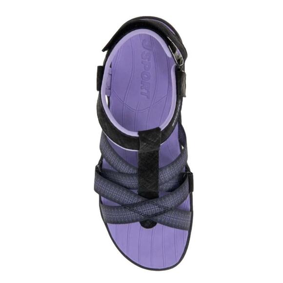 Jsport by Jambu Women's Sandals Strap Black Purple Size 9 NIB - Picture 10 of 11